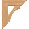 Ekena Millwork Merced Traditional Smooth Bracket w/ Offset Brace, Western Red Cedar, 7 1/2"W x 24"D x 28"H BKT0806X24X28MRC01SWR - alternate 4